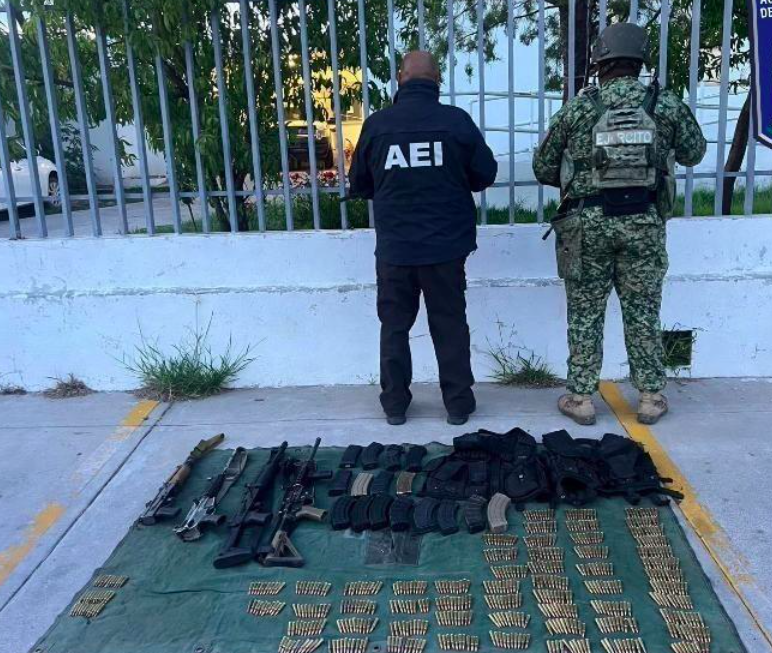 Aseguran armas y vehículos tras enfrentamiento en Nonoava