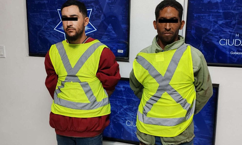 Detienen a dos por robo de cableado