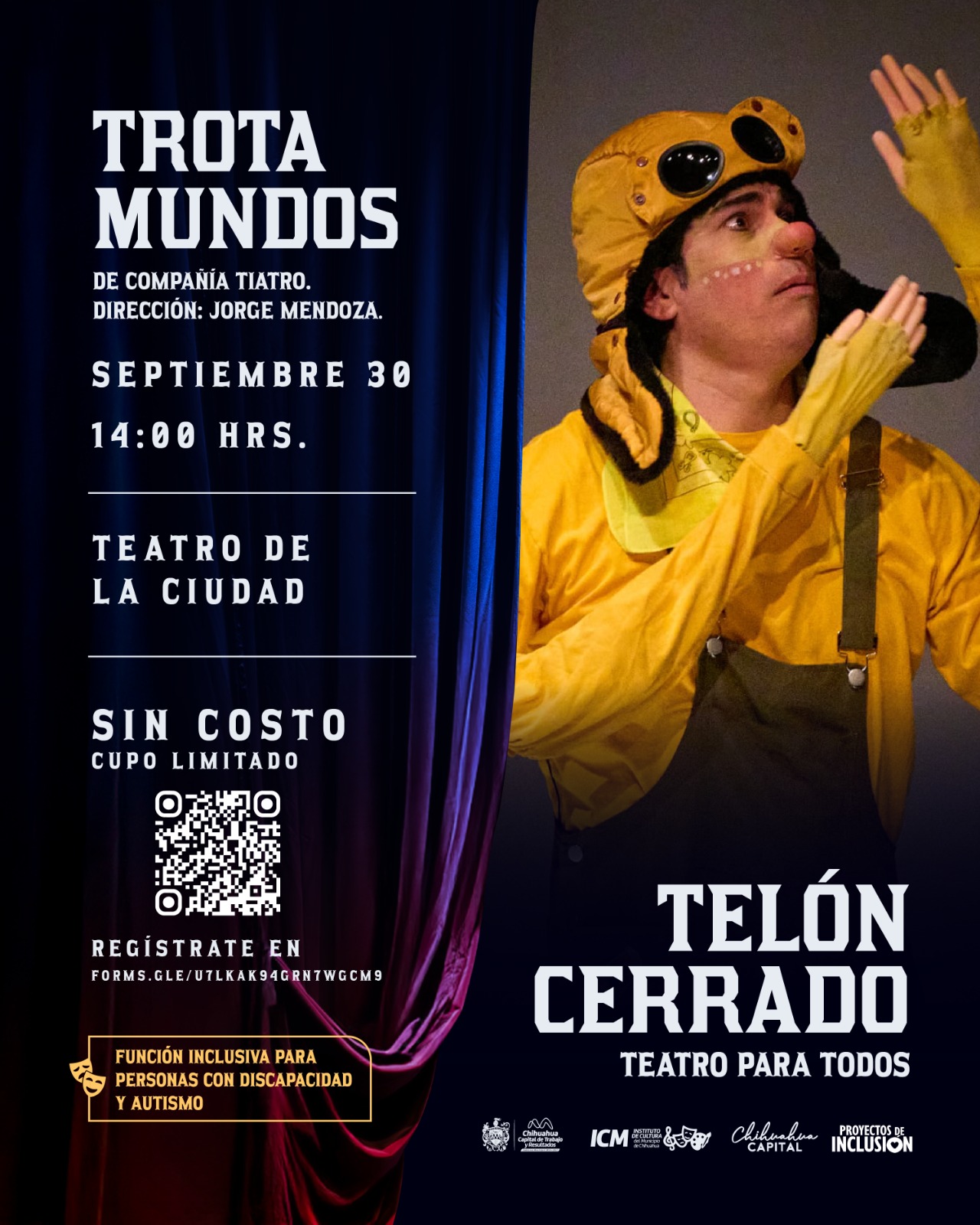 Inicia segunda temporada de ‘Telón Cerrado’ con función inclusiva