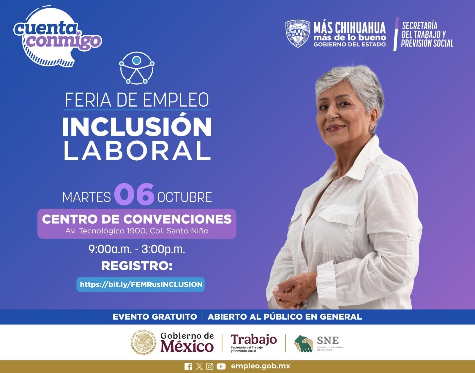 Feria de Empleo de la Inclusión ofrecerá más de 2 mil vacantes en Chihuahua