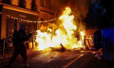 Casi 1,000 detenidos tras protestas masivas en Francia