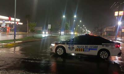 SSPE brinda apoyo a automovilistas tras lluvias en Chihuahua