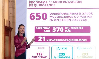 Sheinbaum informa sobre construcción de 34 hospitales en su gobierno