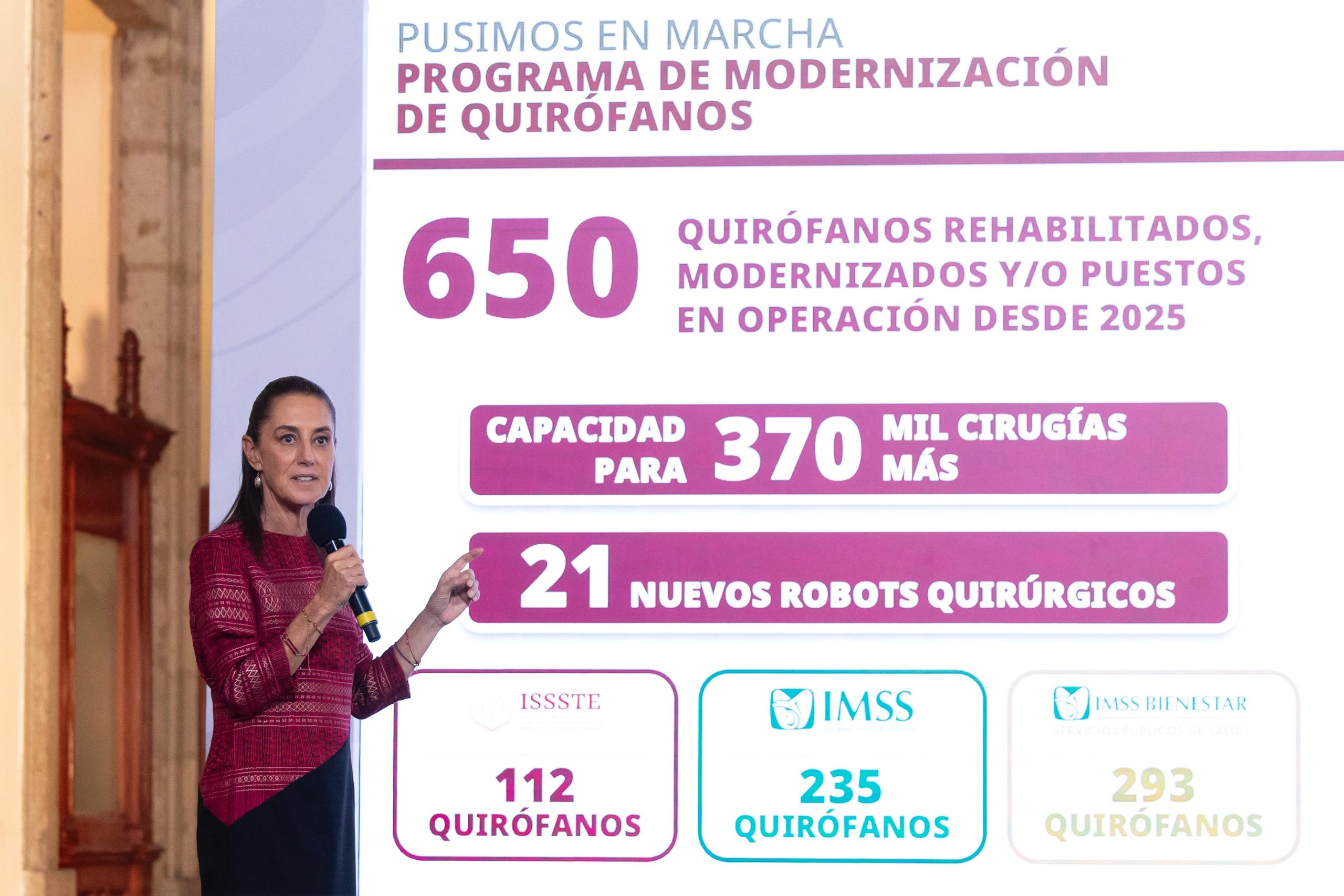 Sheinbaum informa sobre construcción de 34 hospitales en su gobierno