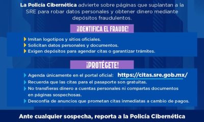 Alertan sobre fraudes en línea para trámites de pasaporte en México