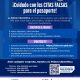 Alertan sobre fraudes en línea para trámites de pasaporte en México
