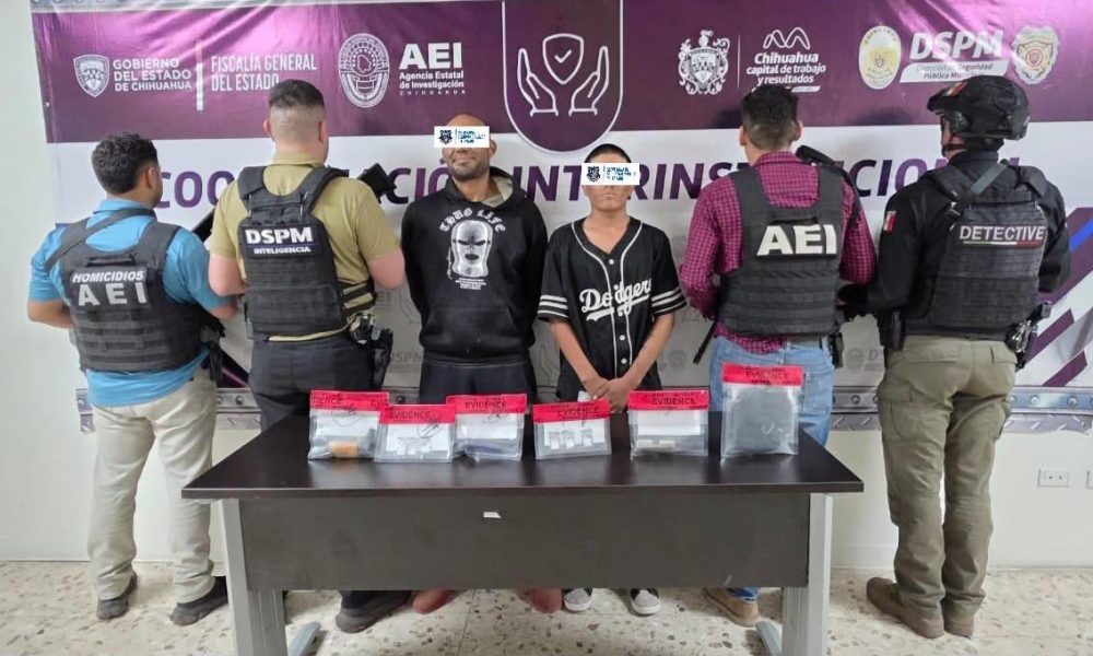 Detenidos en Chihuahua por posible vínculo con homicidio y narcotráfico
