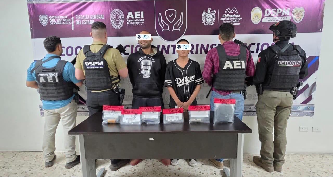 Detenidos en Chihuahua por posible vínculo con homicidio y narcotráfico