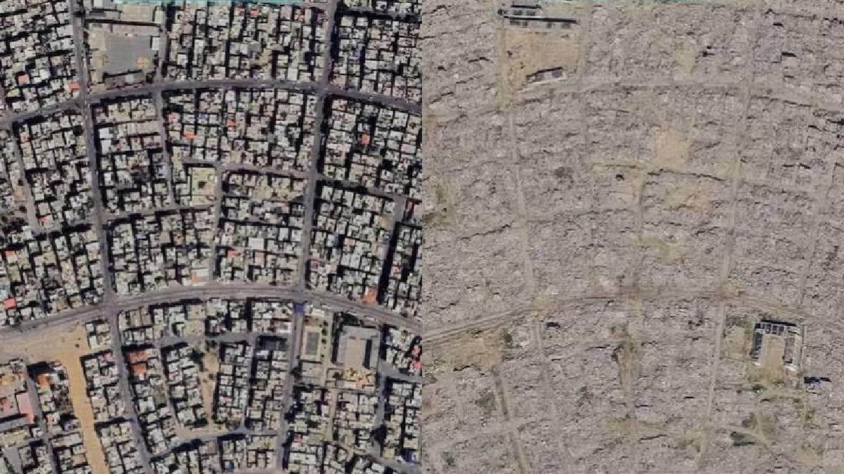 Destrucción en Gaza: Imágenes de Google Earth revelan devastación