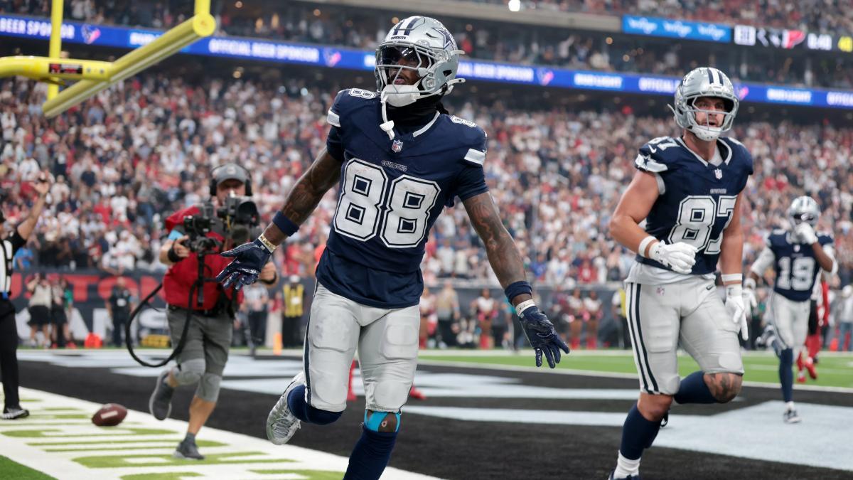 CeeDee Lamb brilla en remontada de Cowboys sobre Texans en la NFL