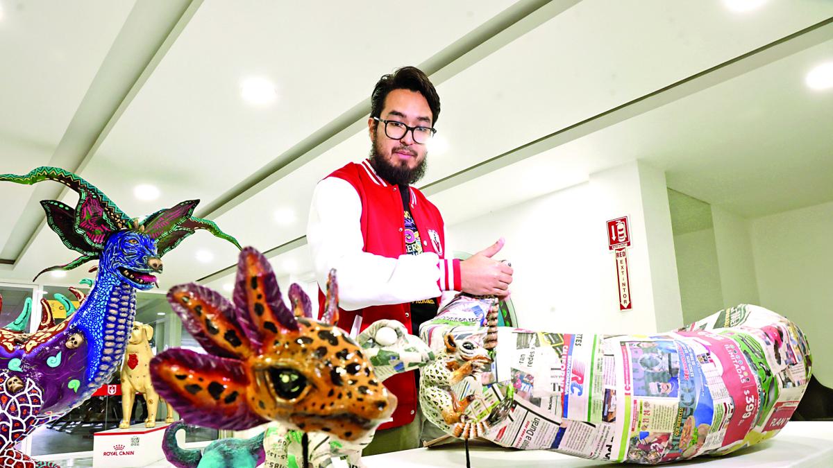 Artista chihuahuense destaca en Concurso de Alebrijes Monumentales