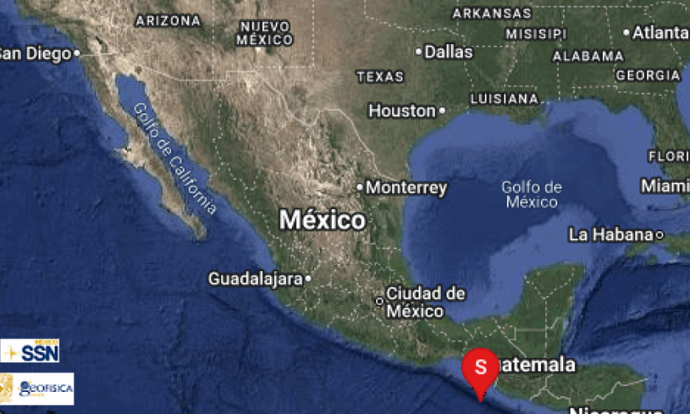 Registran sismo de magnitud 5.1 en Chiapas sin riesgo de tsunami