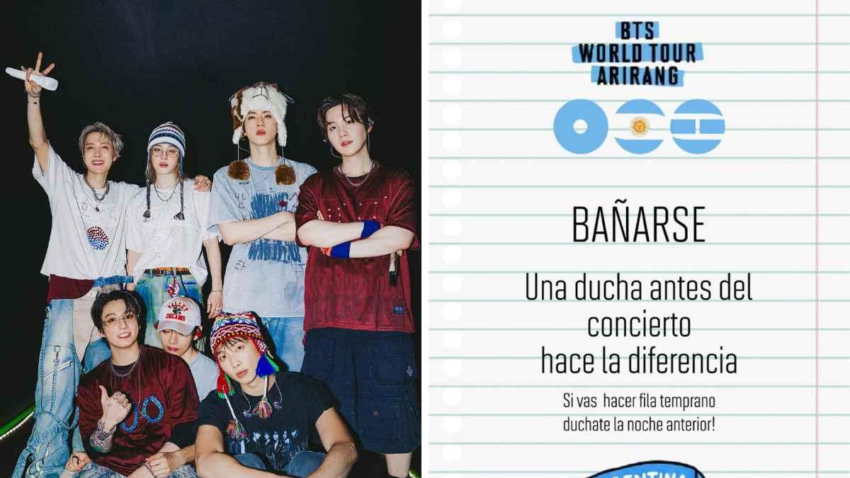 Fans de BTS en Argentina piden higiene antes de conciertos