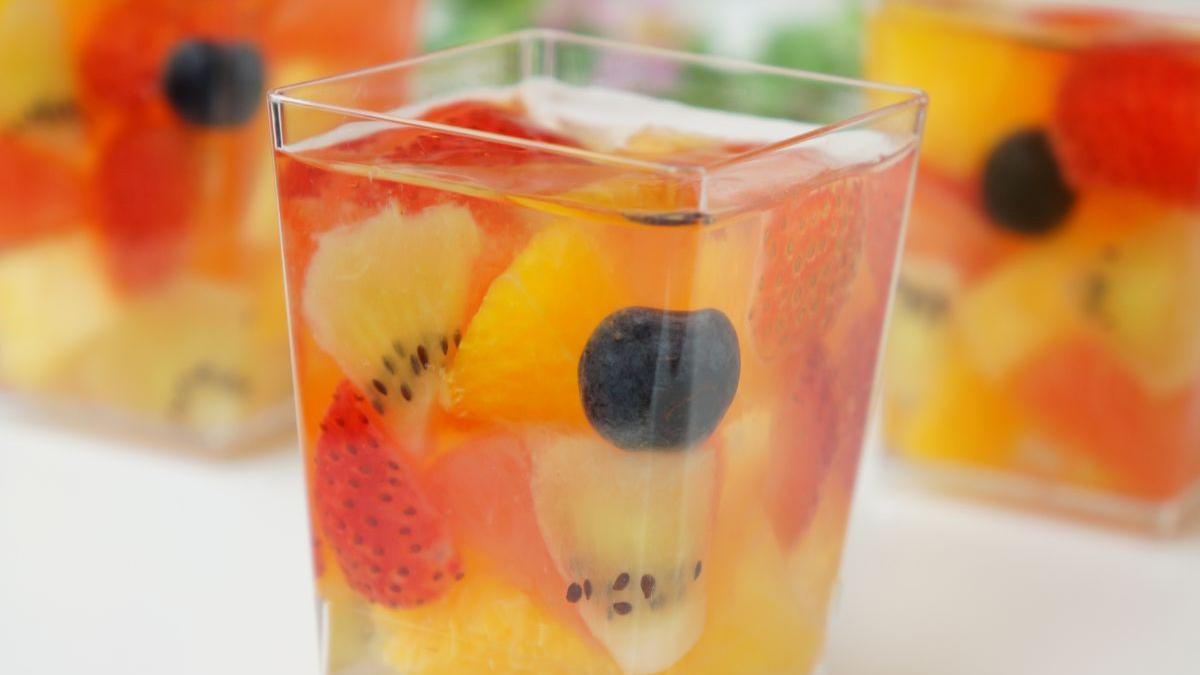 Receta de gelatina de frutas para fiestas y reuniones familiares