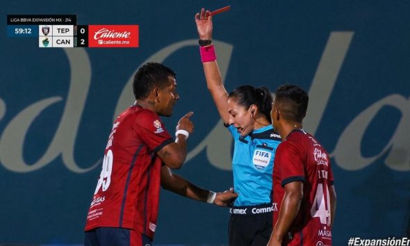 Agresión a la árbitro Lizzet Amairany García en Liga de Expansión