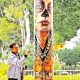Esculturas de gran formato celebran el Día de Muertos en Oaxaca