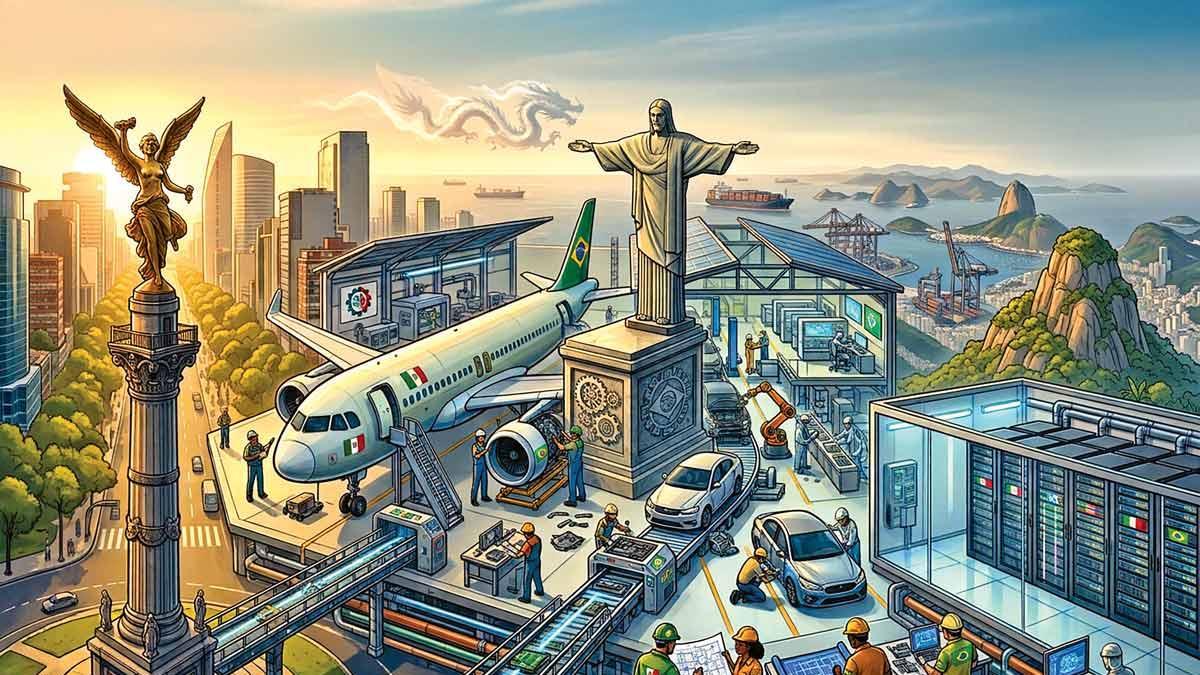 México y Brasil fortalecen la industria aeronáutica y manufacturera