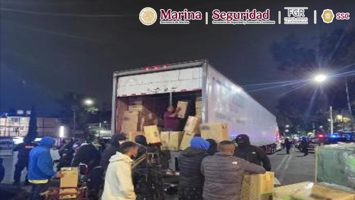 Decomisan seis toneladas de cigarros pirata en la colonia Morelos
