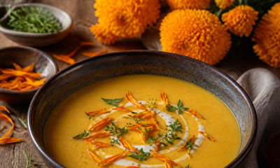 Receta de crema de flor de cempasúchil para Día de Muertos