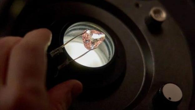 Diamante rosa raro se exhibe en Francia tras casi 100 años de robo