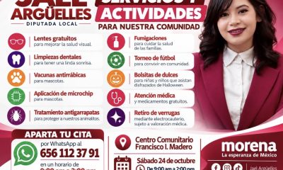 Servicios médicos y gratuitos en Feria organizada por Jael Argüelles en Juárez