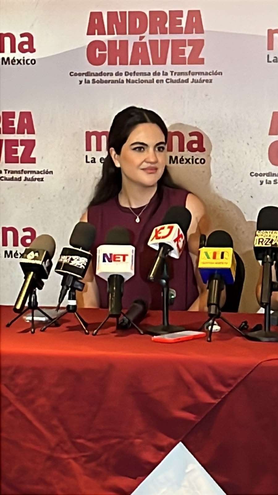 Anuncia Andrea Chávez recorridos y reorganización de Morena en Juárez