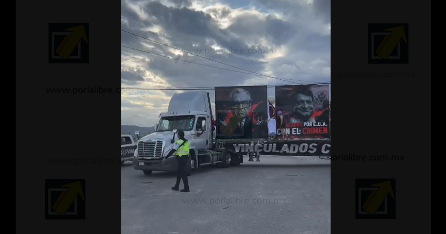 Caravana contra la 4T recorre Ciudad Juárez; policías retiran mantas con mensajes contra Morena