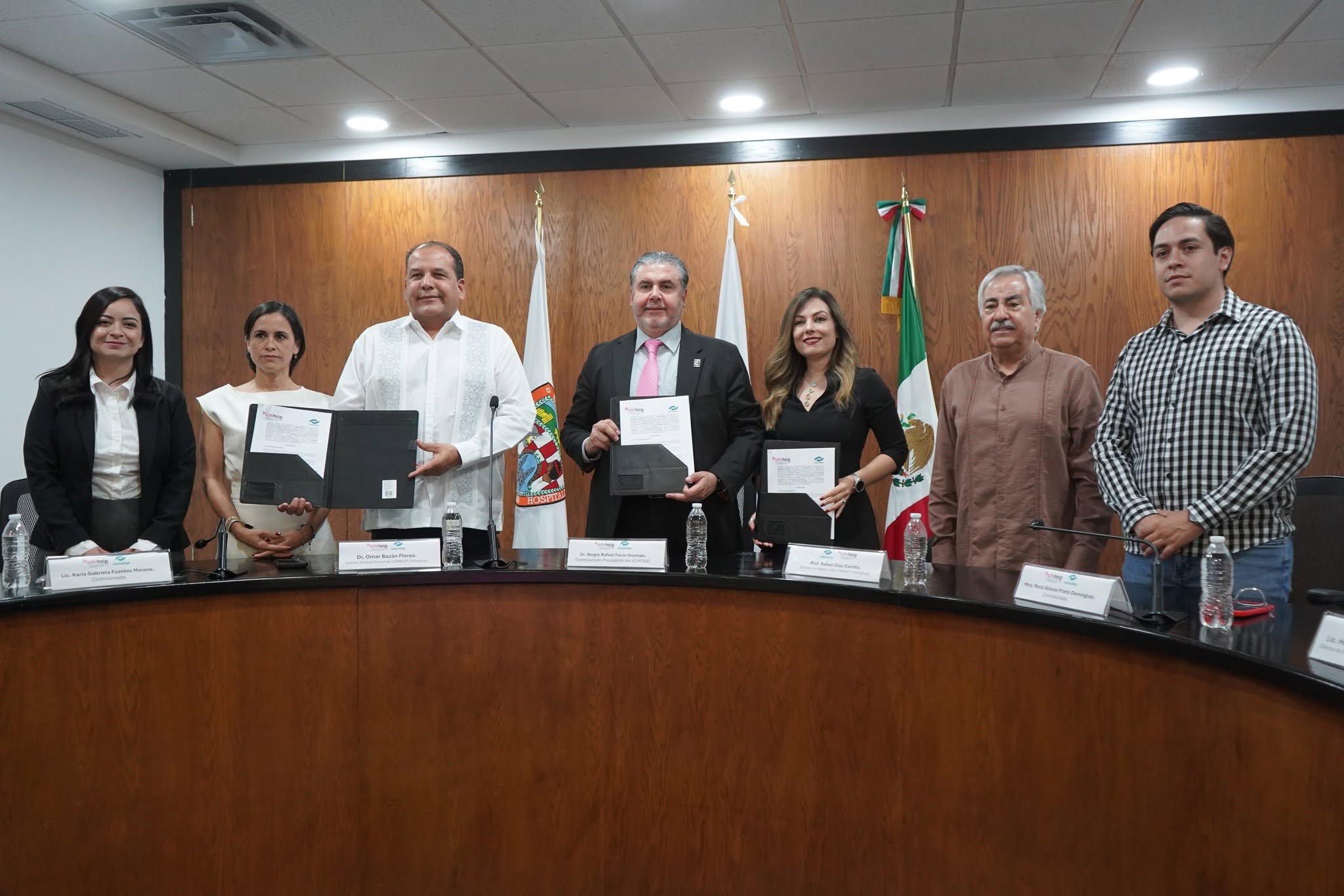 Firman ICHITAIP y CONALEP convenio para fortalecerla formación de jóvenes estudiantes en la transparencia