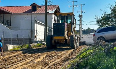 Rehabilitan calles dañadas por las lluvias en Francisco Sarabia