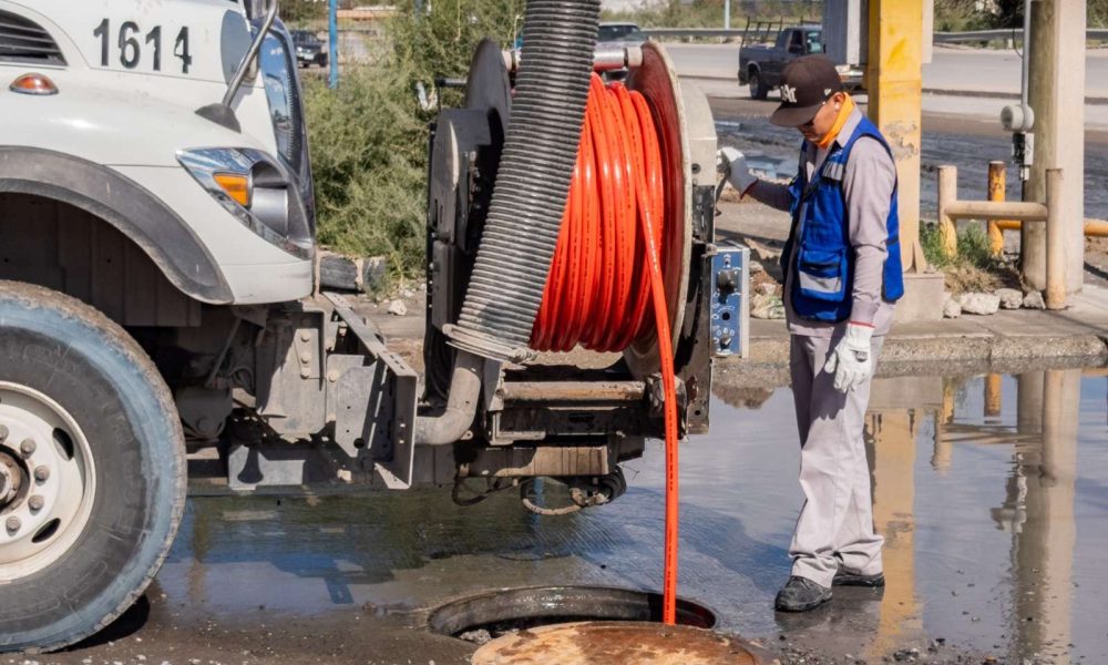 Despliegan tres equipos Vactor en Juárez Porvenir para atender brotes tras lluvias