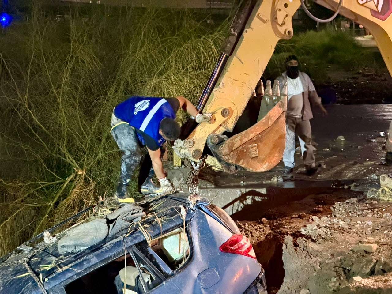 Lleva JMAS maquinaria para ayudar a familias afectadas por las lluvias en el norponiente