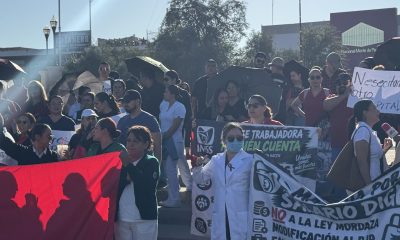 Trabajadores del IMSS marchan por aumento salarial y mejores condiciones laborales