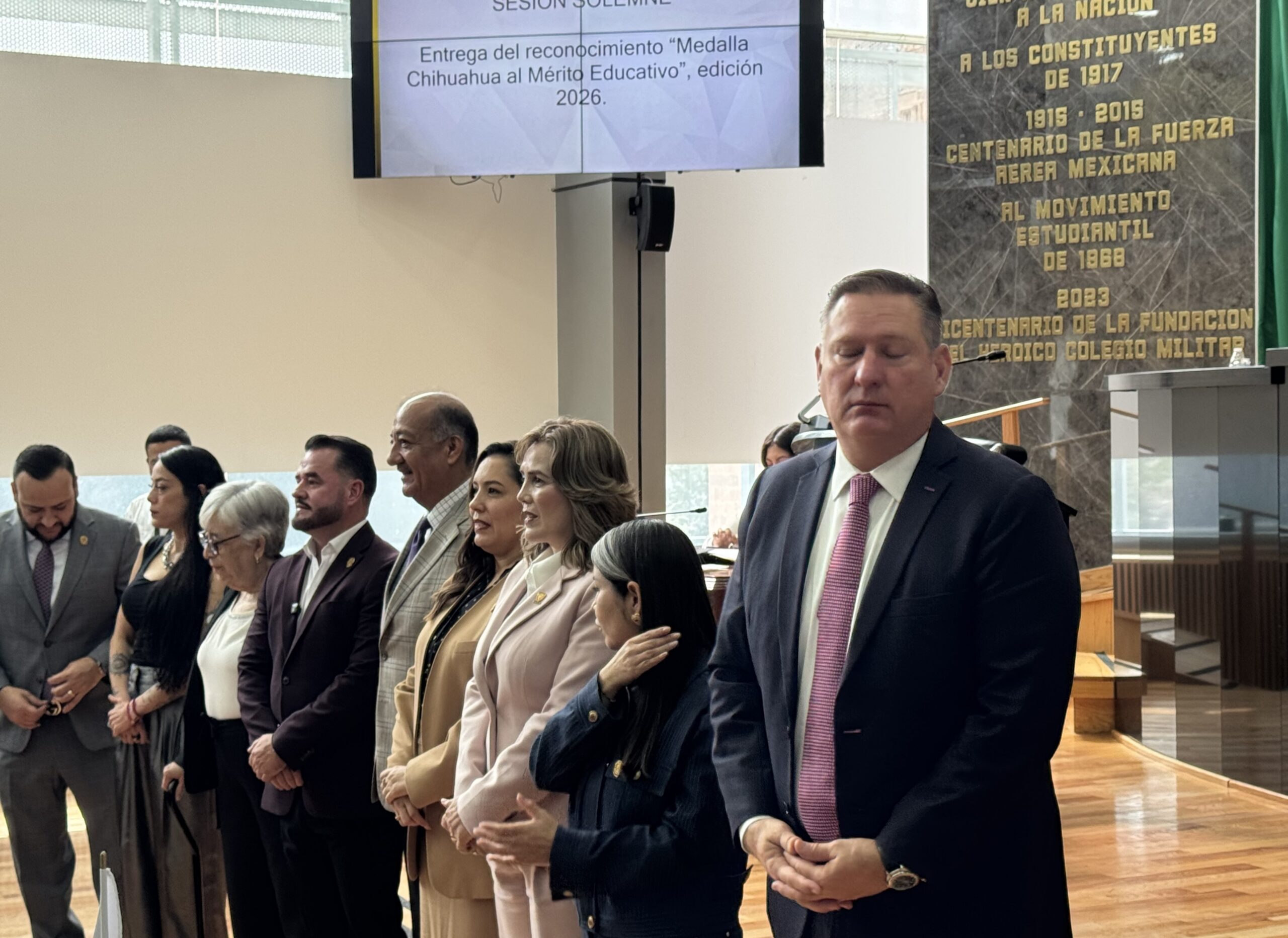 Congreso de Chihuahua otorga Medalla al Mérito Educativo 2026