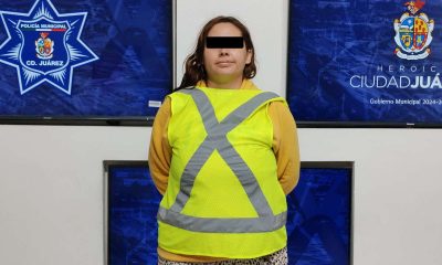 Arrestan a mujer con vehículo robado