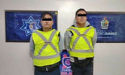 Detienen a dos robando cable de una empresa