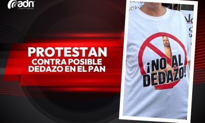 Protestan contra posible imposición en candidatura del PAN en Chihuahua