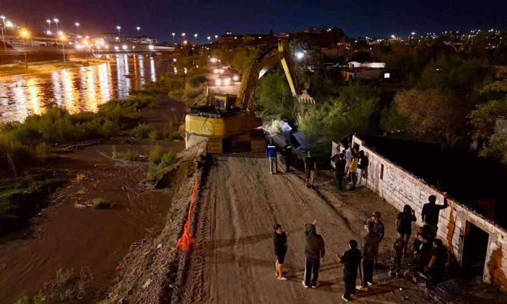 Cierran vialidades por crecida del Río Bravo