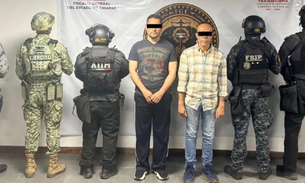 Detienen a alcalde y exalcalde de Suchiapa en Chiapas