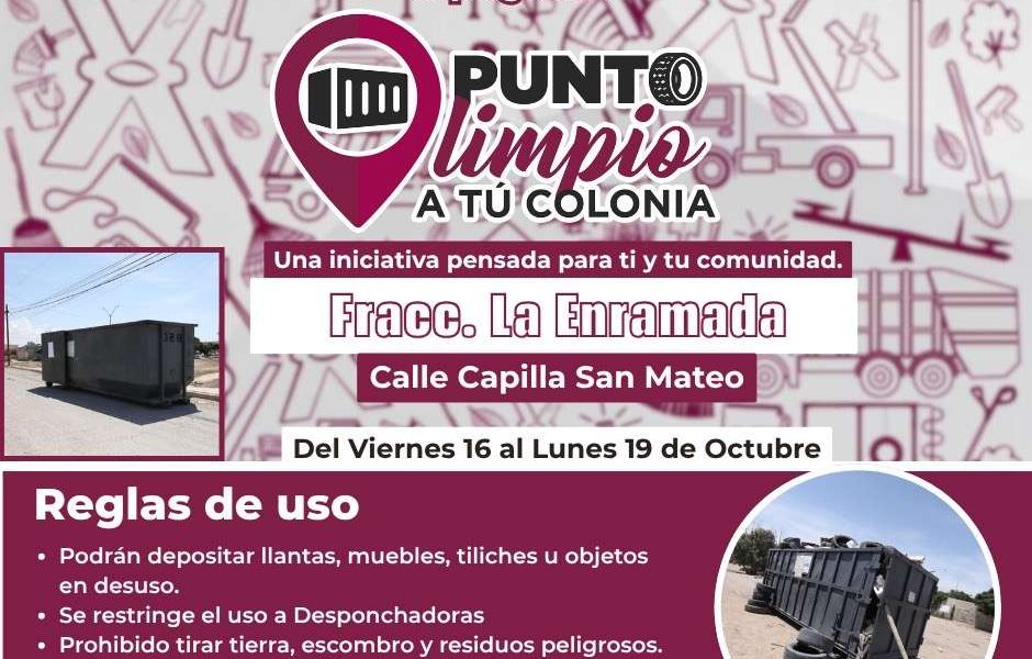 Instala Municipio cuatros nuevos puntos limpios