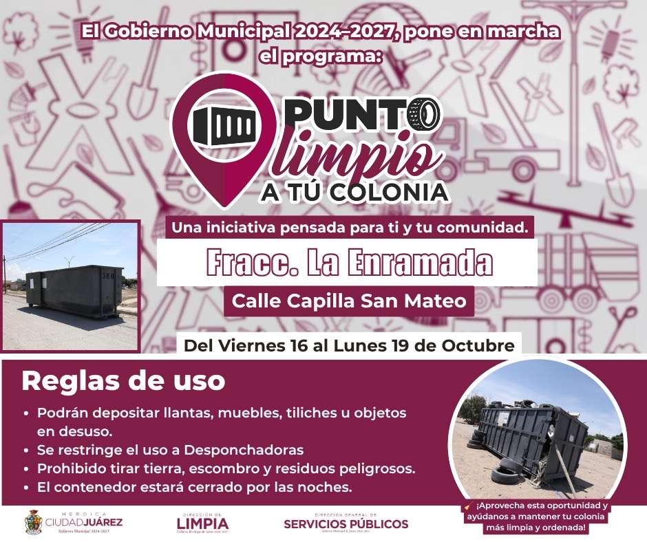 Instala Municipio cuatros nuevos puntos limpios