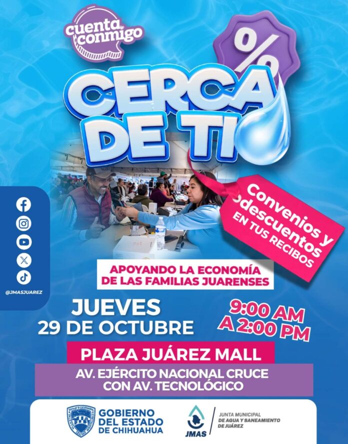 Invita JMAS a jornada Cerca de Ti en Plaza Juárez Mall