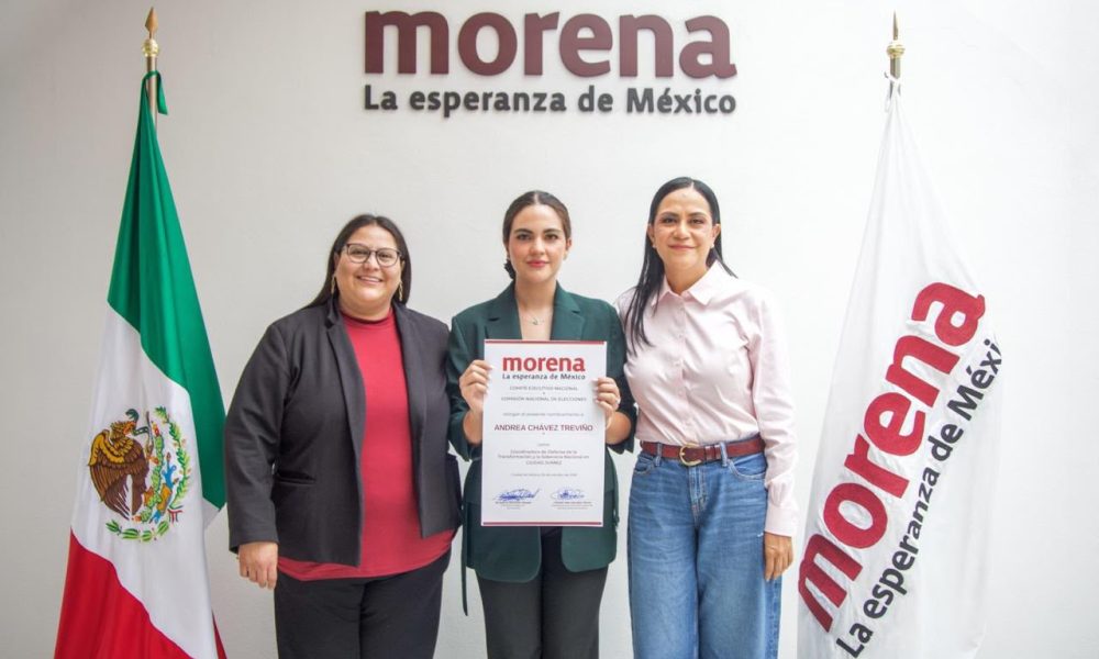 Andrea Chávez es designada coordinadora municipal de Morena en Ciudad Juárez