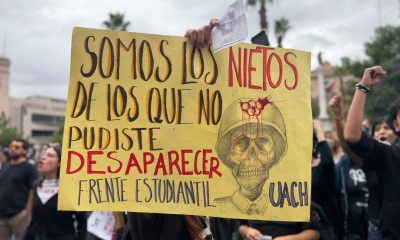 Estudiantes de la UACH exigen atención directa del rector Luis Rivera