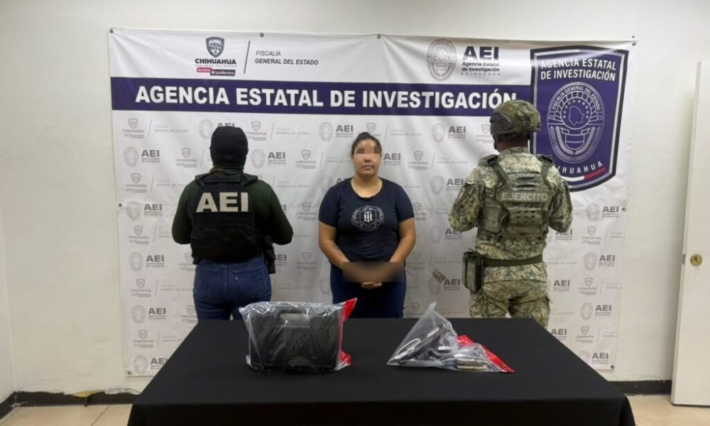 Detiene AEI a mujer en posesión de arma de fuego durante cateo en Cd. Juárez – Fiscalía General del Estado de Chihuahua