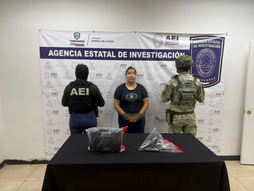 Detiene AEI a mujer en posesión de arma de fuego durante cateo en Cd. Juárez – Fiscalía General del Estado de Chihuahua
