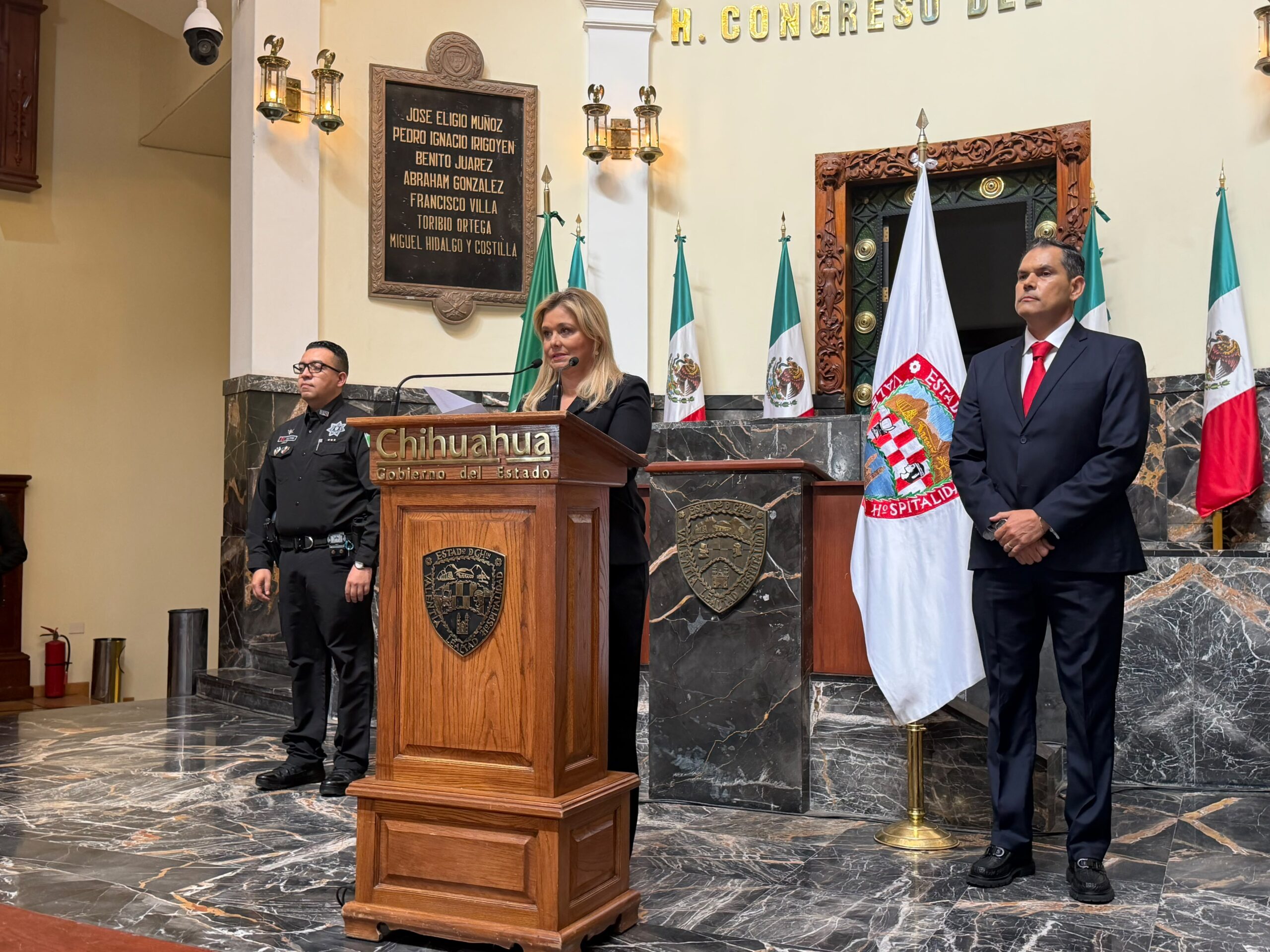 Maru Campos anuncia cambios en gabinete de seguridad y justicia