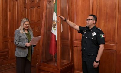 Maru Campos toma protesta a Luis Aguirre como nuevo titular de la SSPE