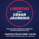 Convocan manifestación para exigir libertad de César Jáuregui