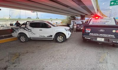 Localizan pickup que fue robada frente a un negocio 