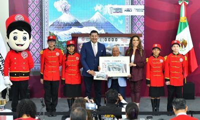 Lotería Nacional presenta billete conmemorativo de Puebla con premio de 11 mdp